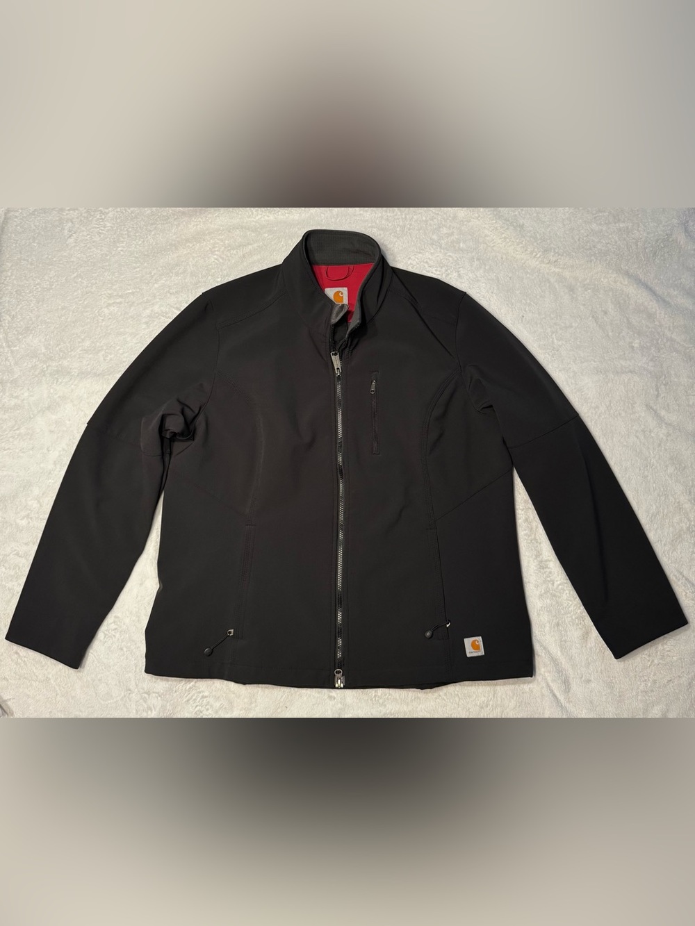 Carhartt Women’s XL Black Softshell Jacket Full Zip Workwear Outdoor